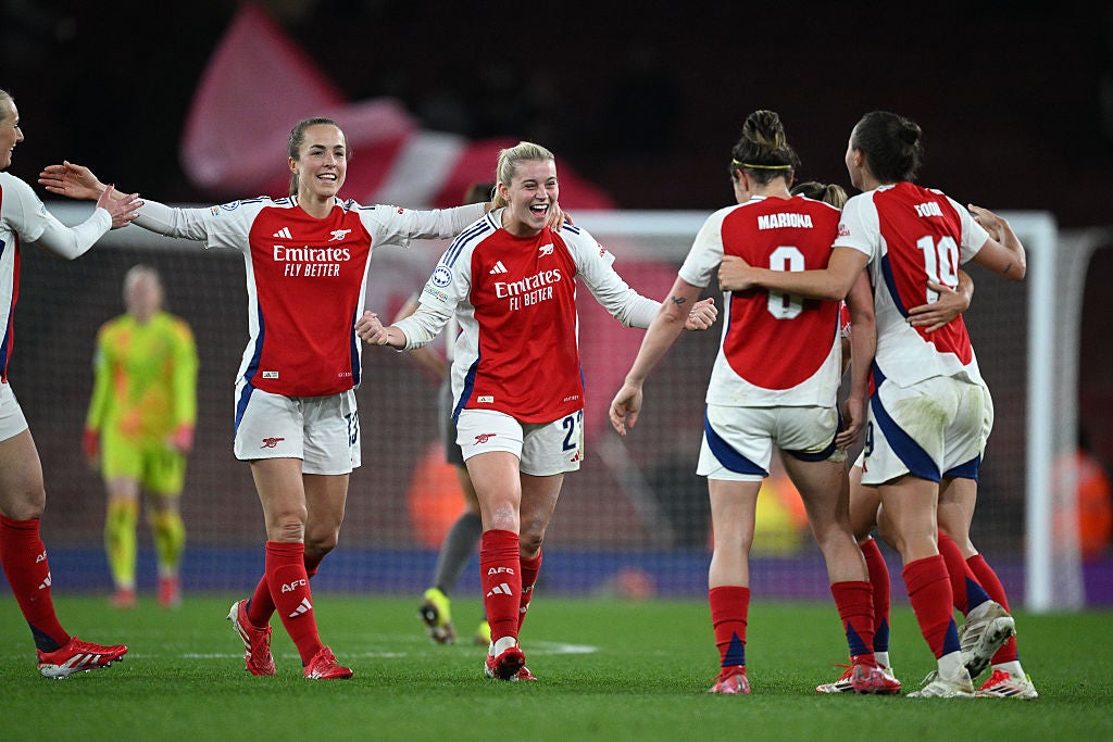 Arsenal defeated Real Madrid to reach the Women’s Champions League semi-finals