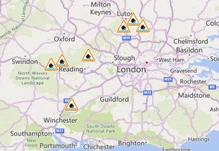 Amber flood alerts in place