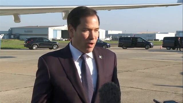 <p>Secretary of State Marco Rubio speaks to reporters amid talks with Russia and Ukraine about a ceasefire agreement. A new report details sweeping changes he has planned at the State Department</p>