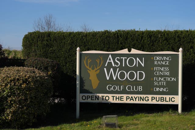 The incident happened at Aston Wood Golf Club (Jacob King/PA)