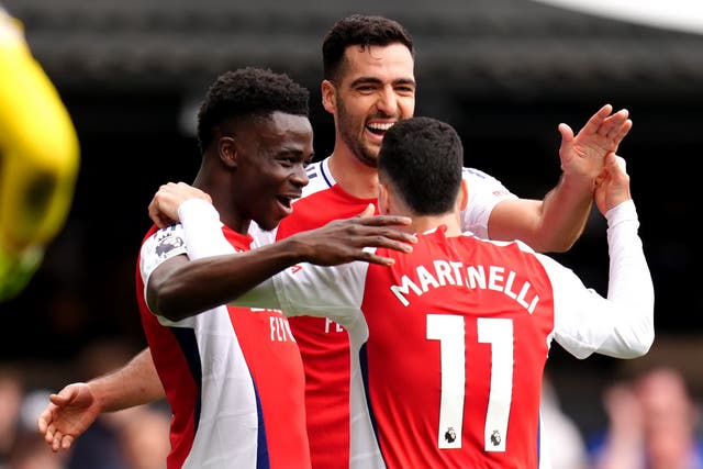 <p>Arsenal celebrated a big win in East Anglia</p>