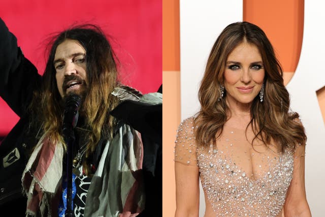 <p>Billy Ray Cyrus and Elizabeth Hurley are officially a couple</p>