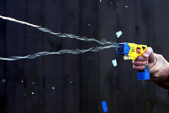 <p>Prison officers are calling on the Justice Secretary to allow the use of electric stun guns in the UK’s most dangerous jails (PA)</p>