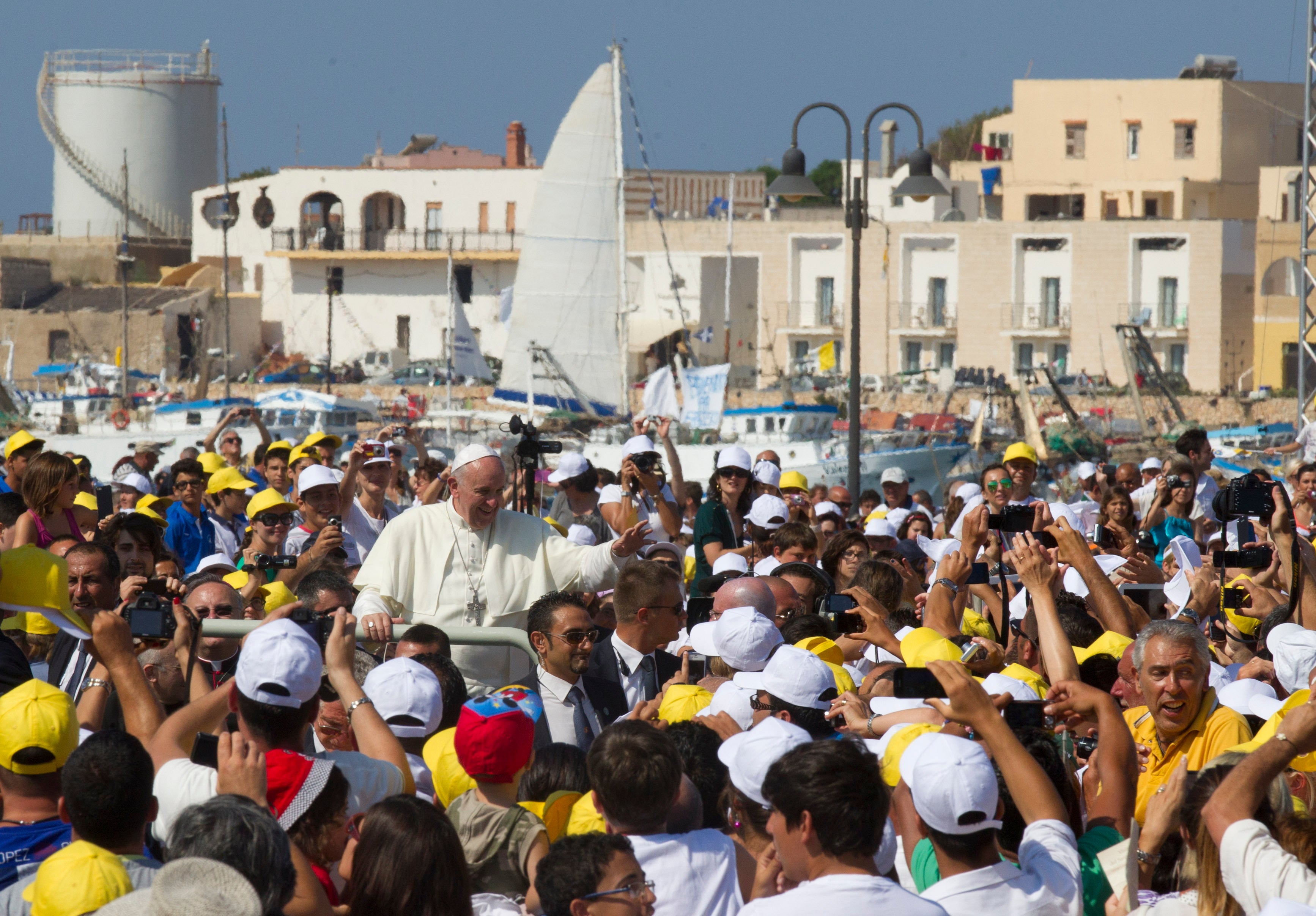 Lampedusa was visited by the late Pope Francis in 2013 on his first visit as pope outside Rome
