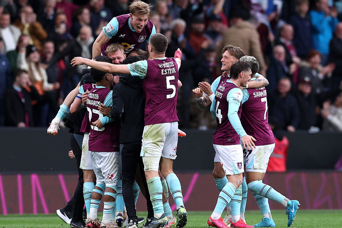 Burnley’s ‘boring’ label brings sweetest of rewards as Clarets secure promotion to Premier League