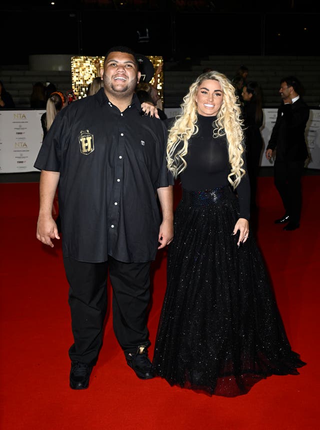 <p>Katie Price and her son Harvey pictured in 2022</p>