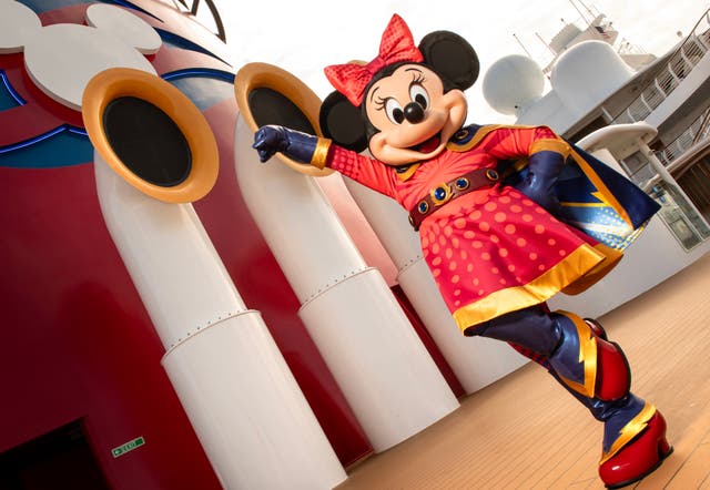 <p>A superhero Minnie will be ready to welcome passengers onto Disney Destiny in November</p>