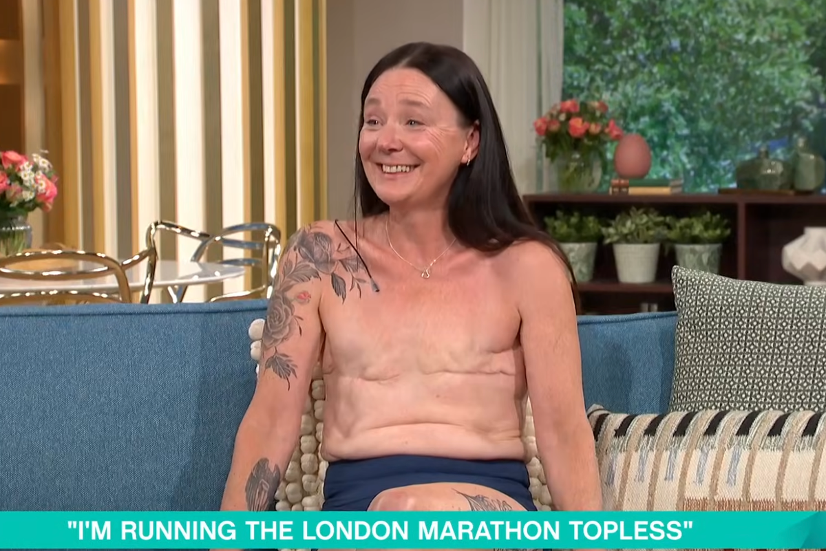 Woman who had double mastectomy defies trolls with topless appearance on This Morning