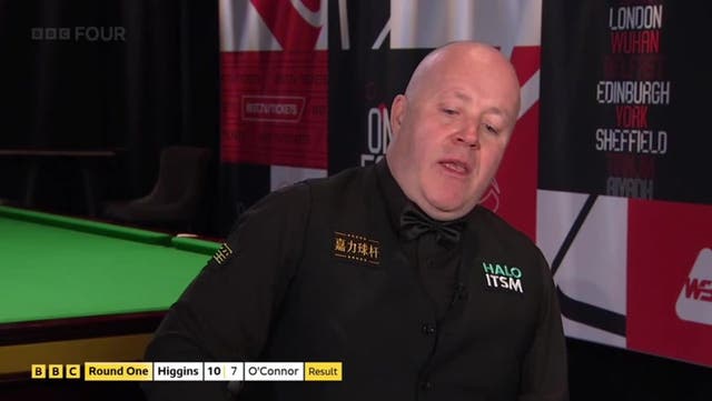 <p>Snooker champion John Higgins reveals personal reason behind breaking down in live interview.</p>