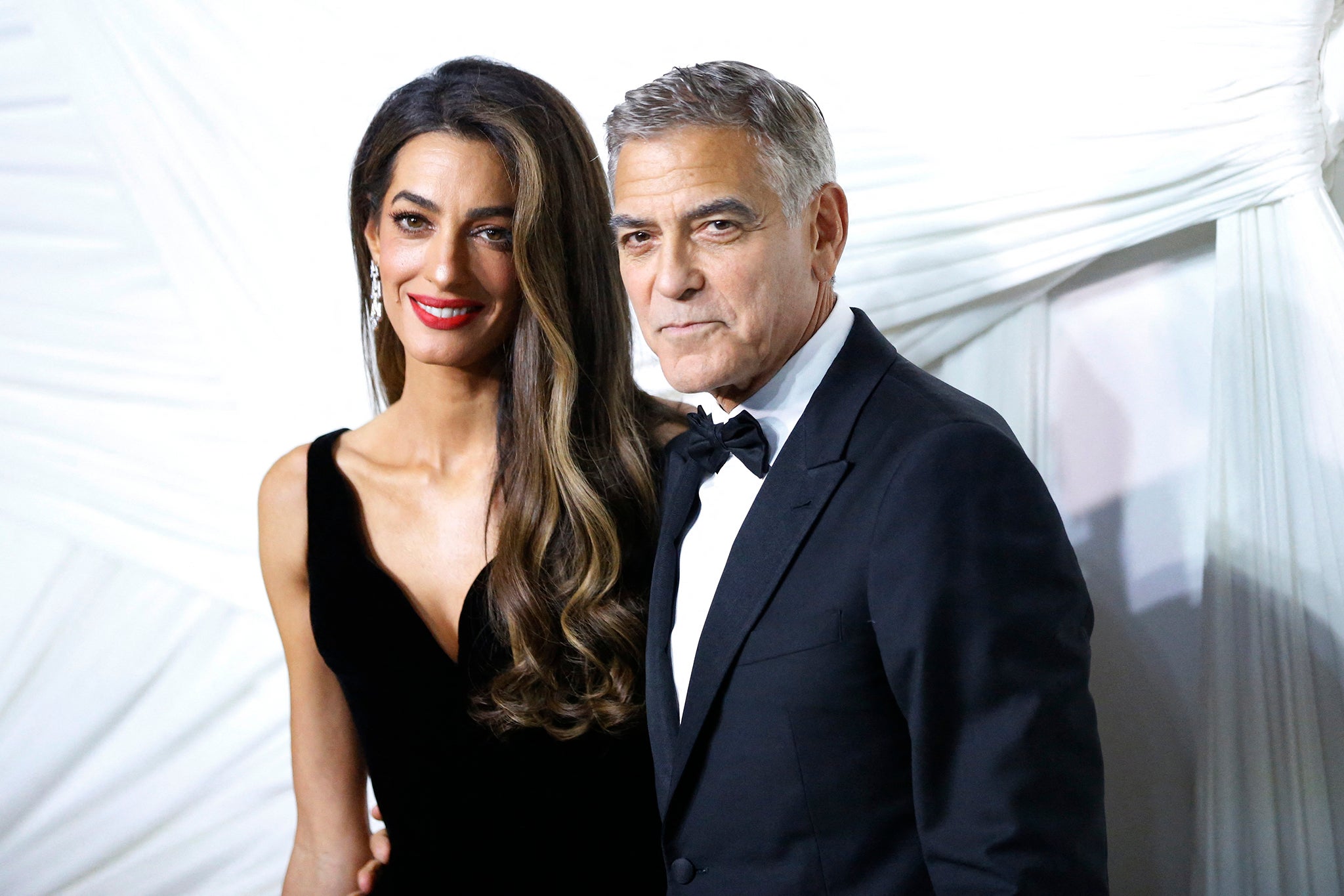 <p>The couple at an event held by the Clooney Foundation for Justice in New York in 2024</p>