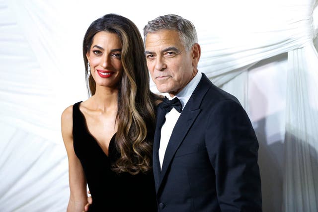 <p>The couple at an event held by the Clooney Foundation for Justice in New York in 2024</p>
