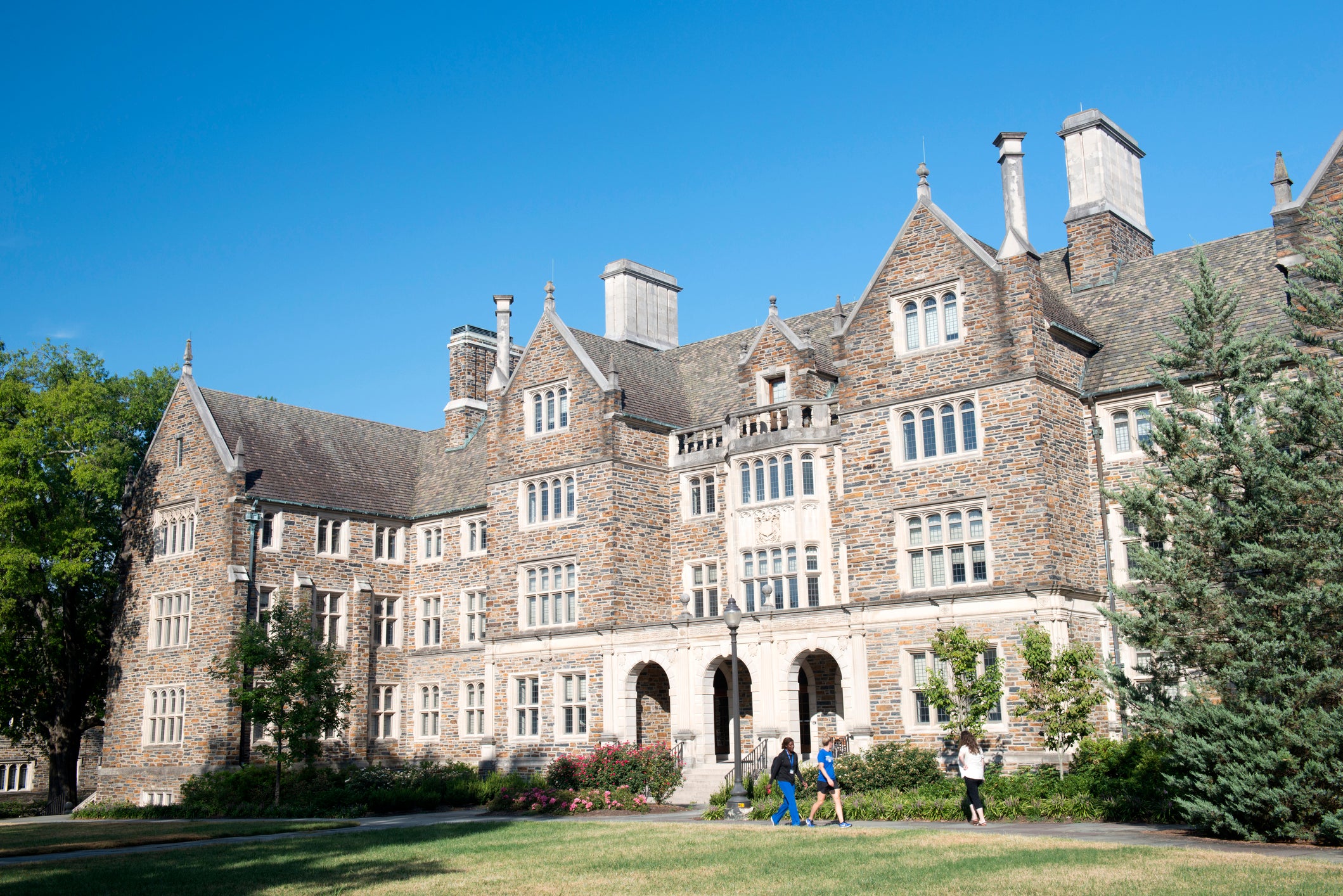 The attack impacted hundreds of schools across the country including about a dozen in North Carolina, such as Duke University (pictured)