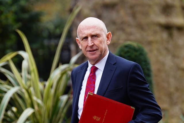 John Healey gave a statement in the Commons (PA)