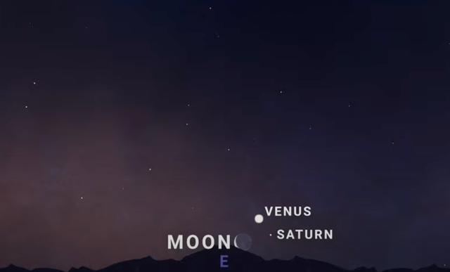 <p>Venus, Saturno y la luna creciente formarán una "cara sonriente" en el cielo esta semana</p>