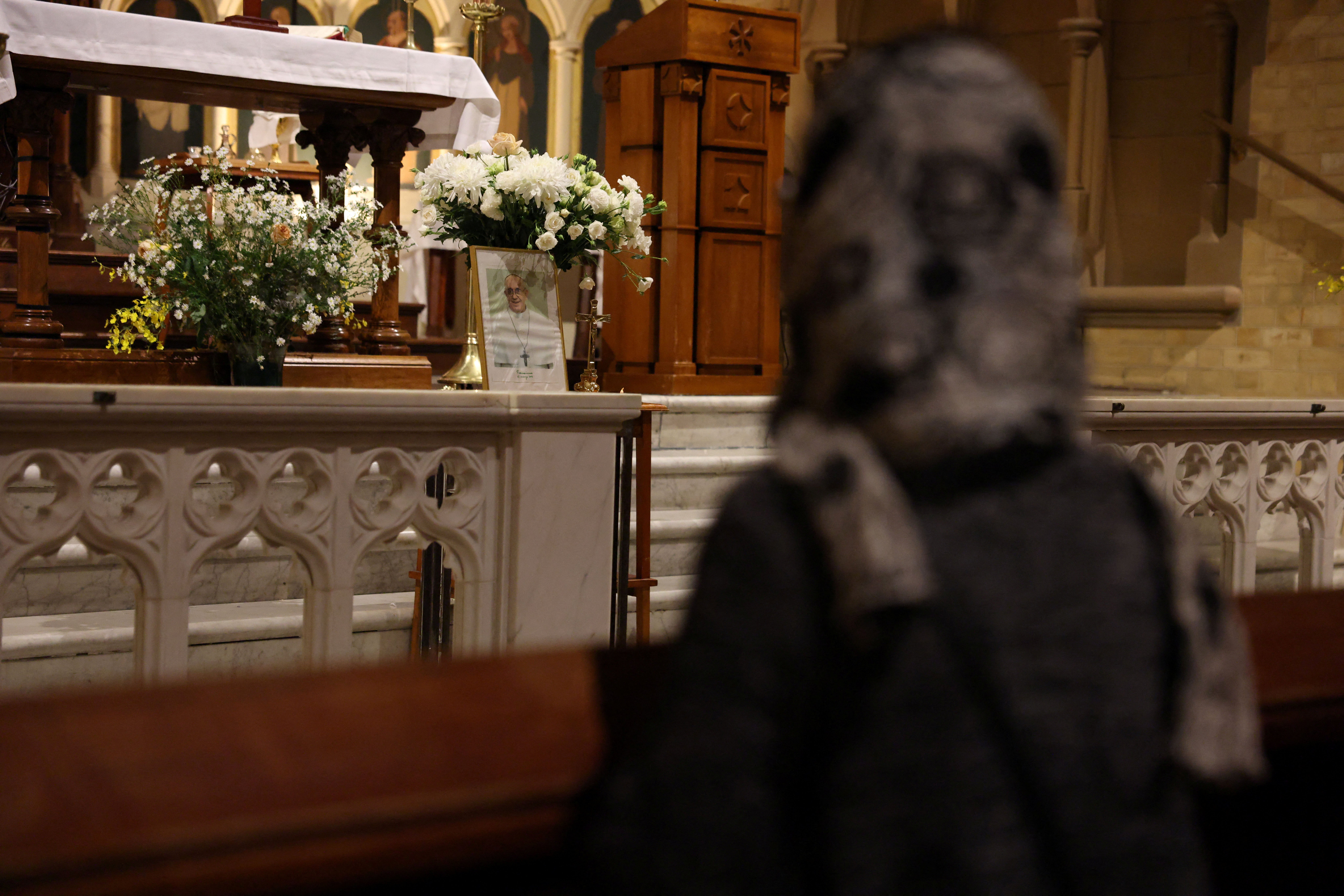 Mourner in Sydney