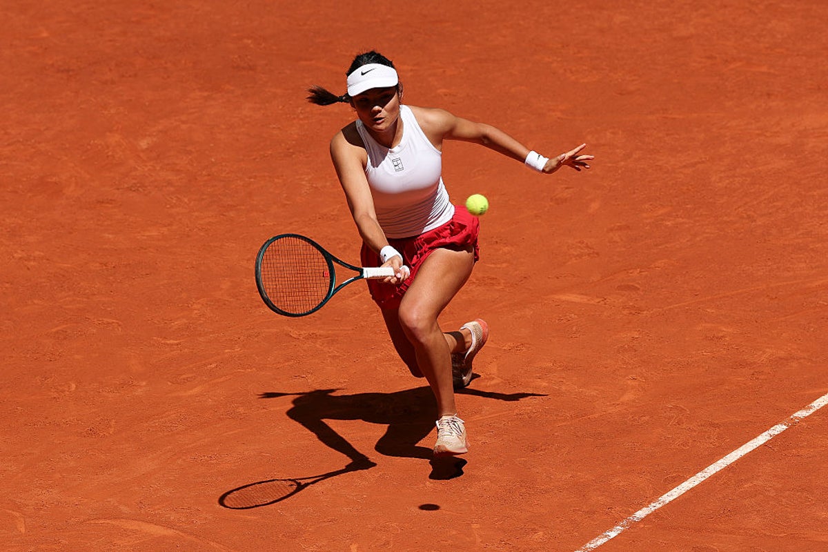 Emma Raducanu marks return to action with straight-sets win at Madrid Open