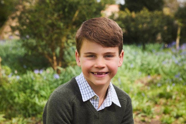 Prince Louis turned seven on Wednesday (Josh Shinner/Kensington Palace/PA)