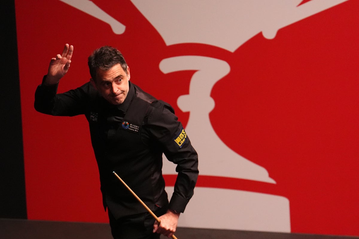 When does Ronnie O’Sullivan play next at the World Snooker Championship?