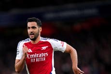 Mikel Merino an injury doubt for Arsenal’s Champions League semi-final with PSG