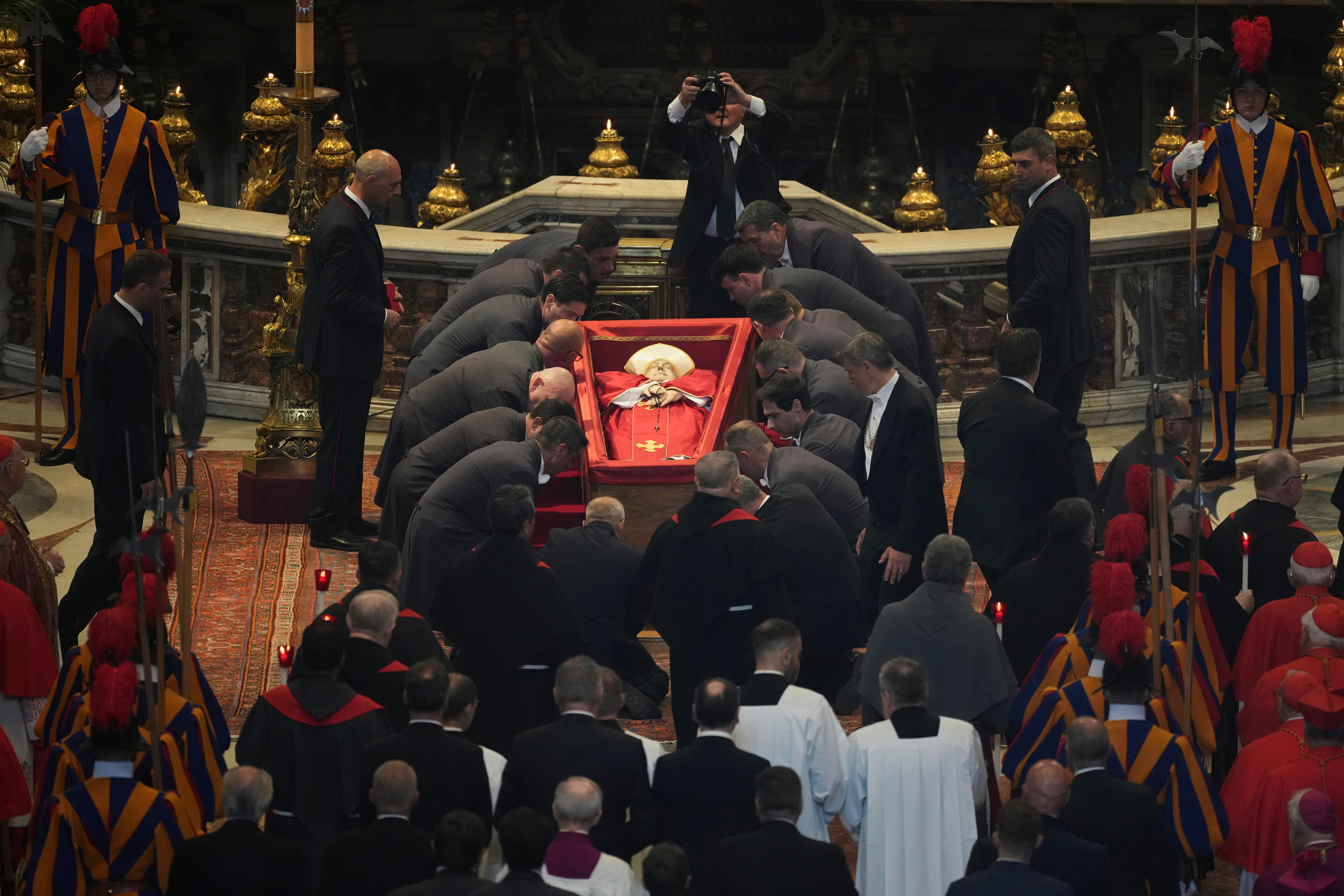 Pope Francis' body is transferred to St. Peter's Basilica