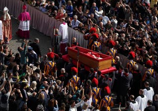 Pope Francis' body is transferred to St. Peter's Basilica