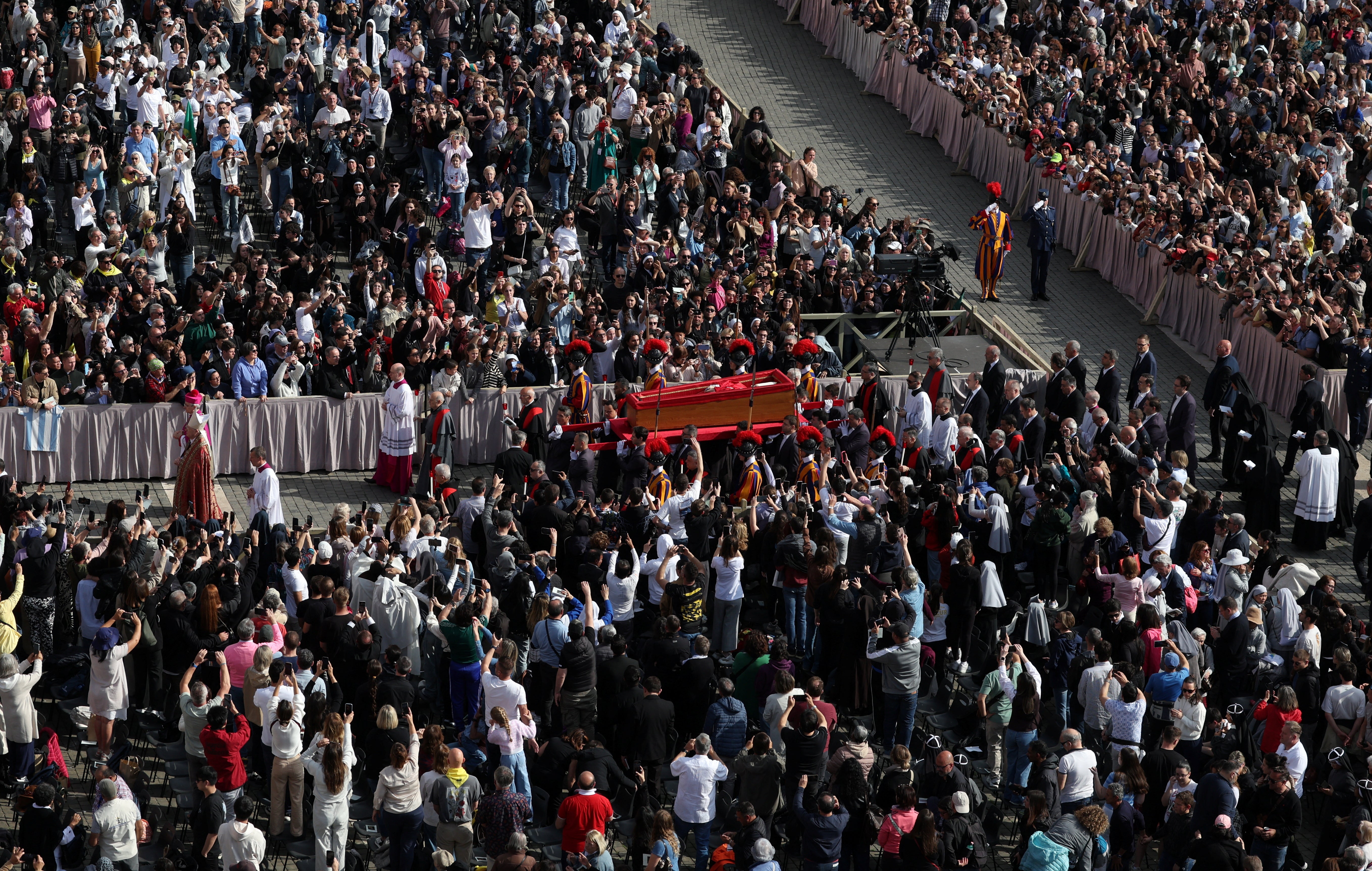 Pope Francis' body is transferred to St. Peter's Basilica