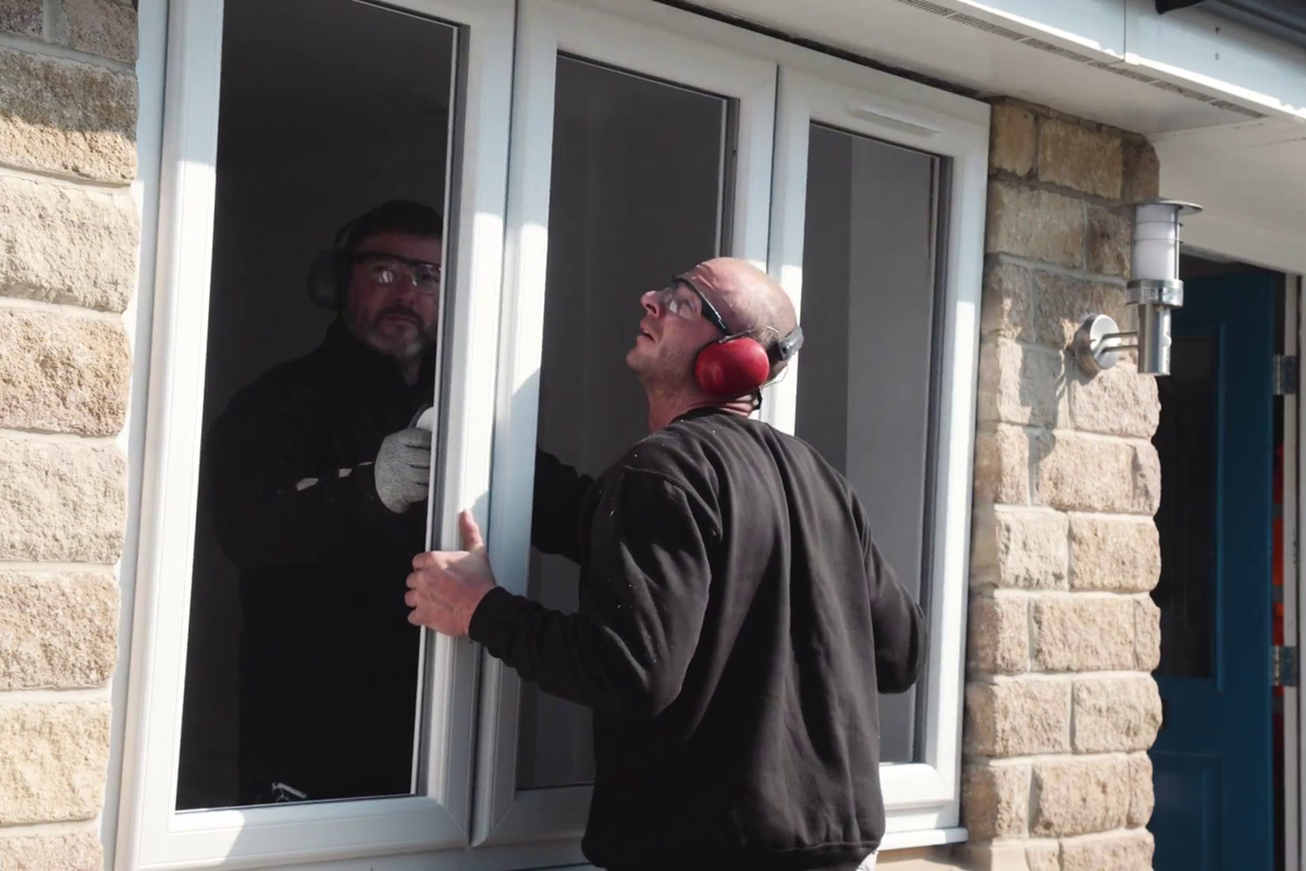 How much does double glazing cost for a three-bed house?