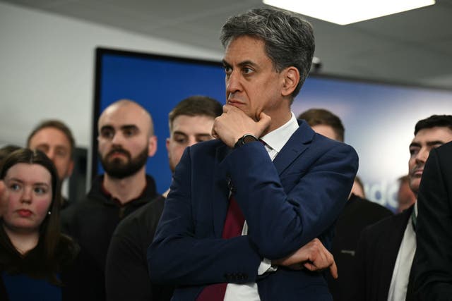 Energy Security and Net Zero Secretary Ed Miliband. (Oli Scarff/PA)