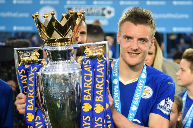 <p>Jamie Vardy's goals powered Leicester to the Premier League title in 2016</p>