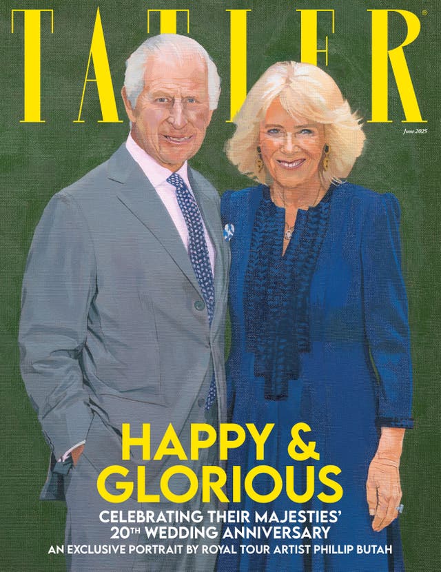 <p>Butah’s portrait was painted to mark the magazine’s celebration of the King and Queen’s 20th wedding anniversary</p>