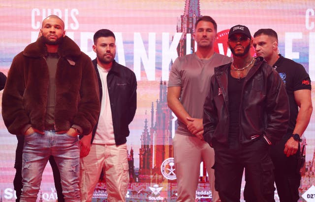 <p>Eddie Hearn has claimed he will not attend this week’s press conference for the rematch between Chris Eubank Jr and Conor Benn</p>