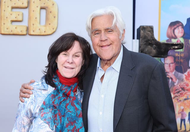 <p>Mavis Leno and Jay Leno attend the Los Angeles premiere of Netflix's "UNFROSTED" at The Egyptian Theatre Hollywood on April 30, 2024 in Los Angeles, California</p>