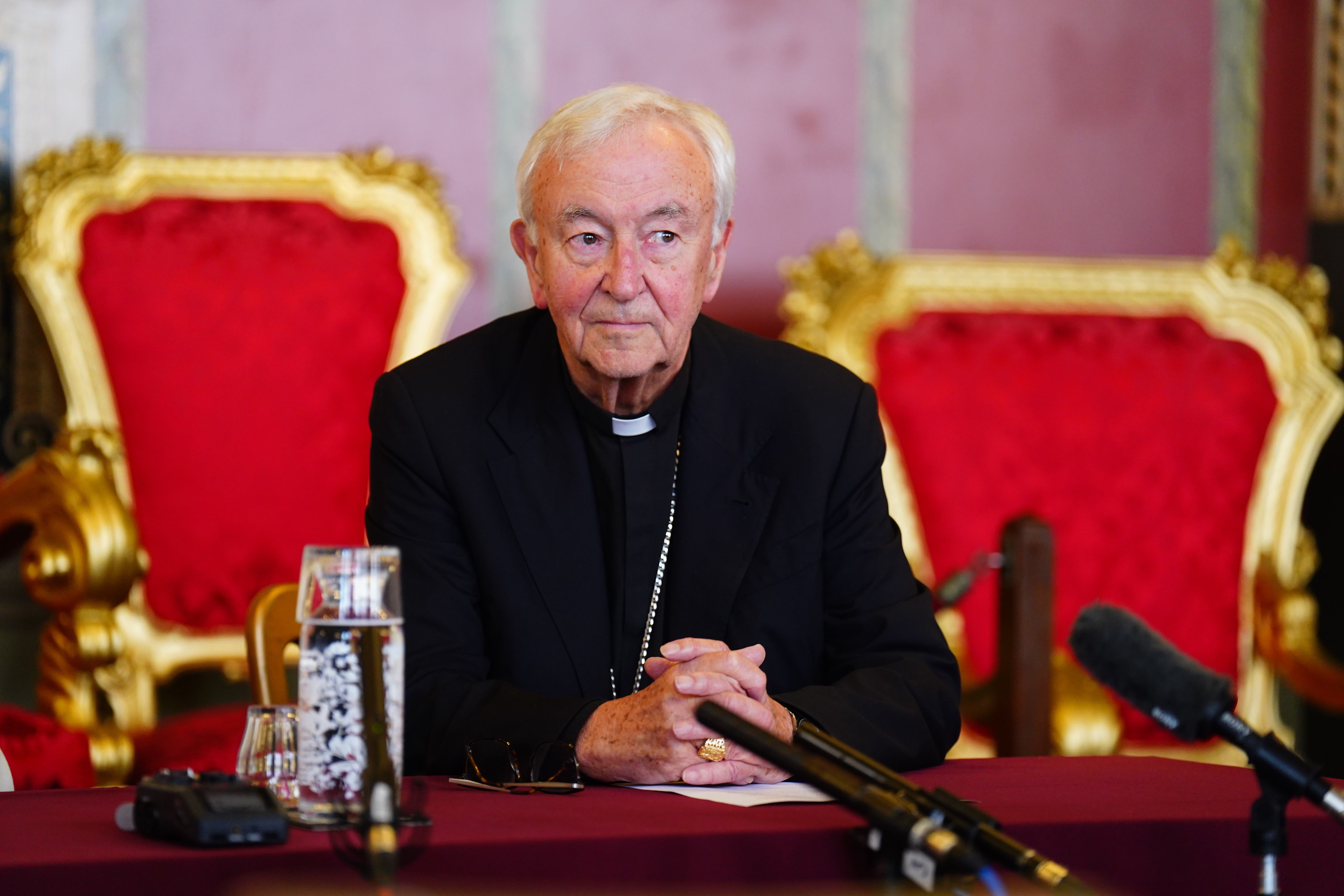 Cardinal Vincent Nichols is in Rome for the Pope’s funeral and conclave to choose a successor (James Manning/PA)