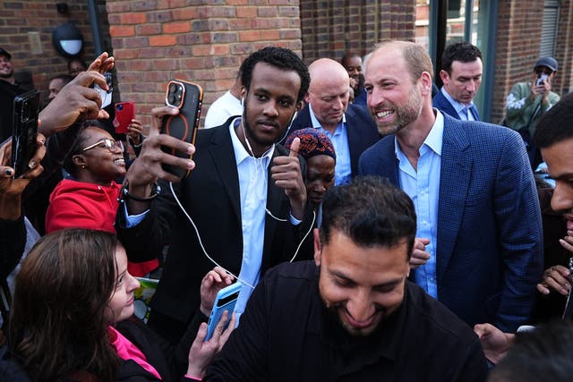 The Prince of Wales poses for pictures (Aaron Chown/PA)