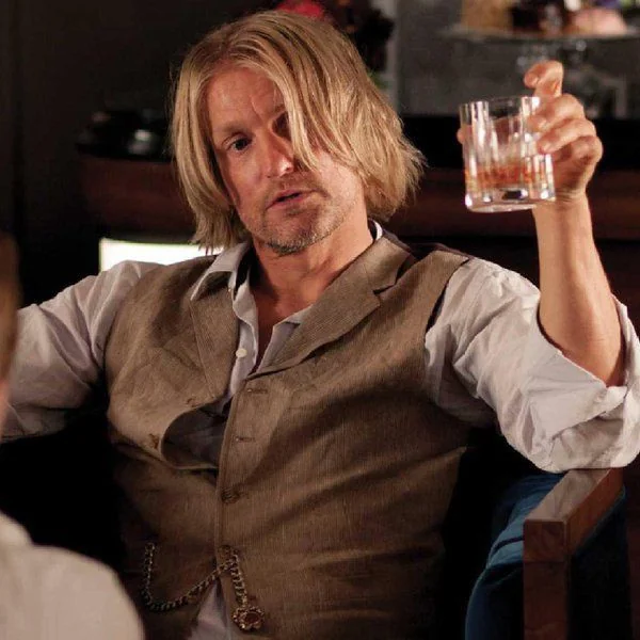 <p>Woody Harrelson como Haymitch Abernathy</p>