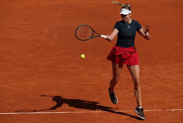<p>Boulter was unable to back up her gritty three-set win in the first round, her first WTA victory on clay </p>