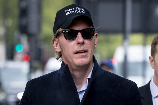<p>Laurence Fox outside the Westminster Magistrates’ Court</p>