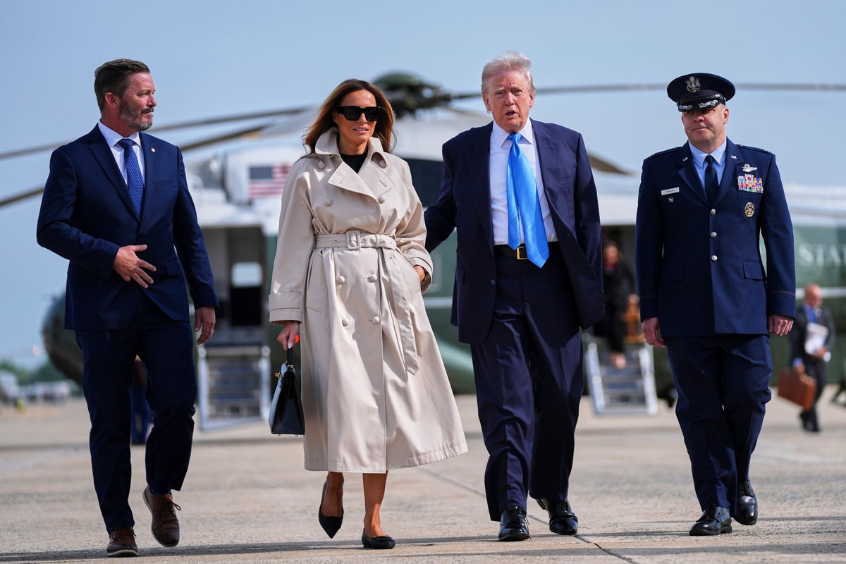 Trump suggests he didn’t have time to buy Melania birthday gifts because he’s so ‘busy’ with tariff deals that don’t exist