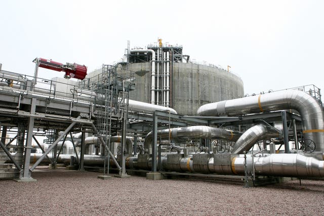 The National Grid Grain LNG site in Grain, Kent (Gareth Fuller/PA)