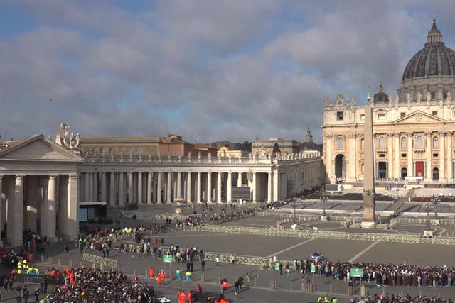 Thousands are expected to Rome for the funeral of Pope Francis (PA)