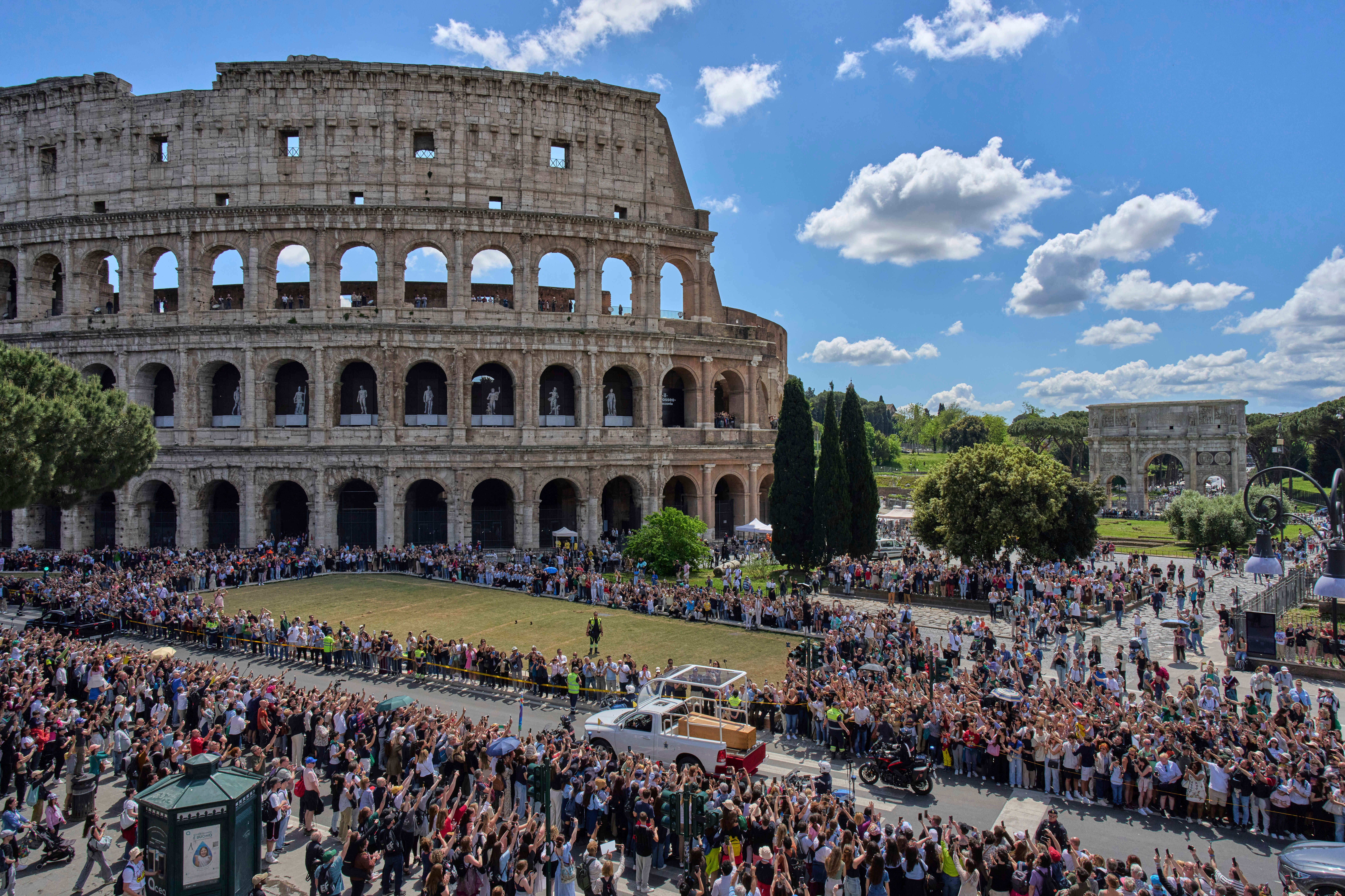The incident comes less than a week after hundreds of thousands of tourists descended on Rome for the funeral of Pope Francis, whose death at the age of 88 was announced on Easter Monday