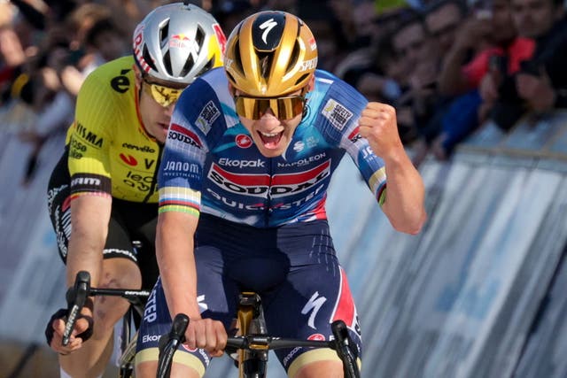 <p>Evenepoel has been in stunning form since his return from a horror injury</p>