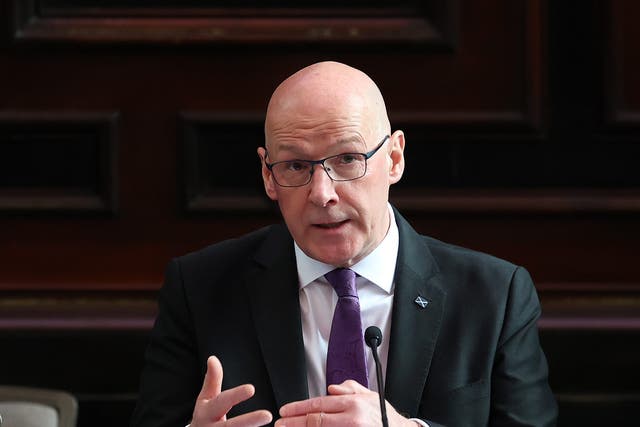 John Swinney travelled to Rome for the funeral (Jeff J Mitchell/PA)