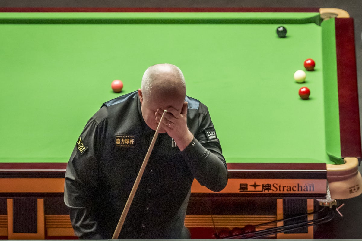 John Higgins close to the finish line but still has work to do at the Crucible