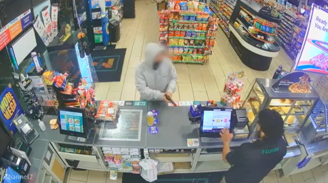 <p>Armed robber's bizarre message to cashier after raiding store </p>