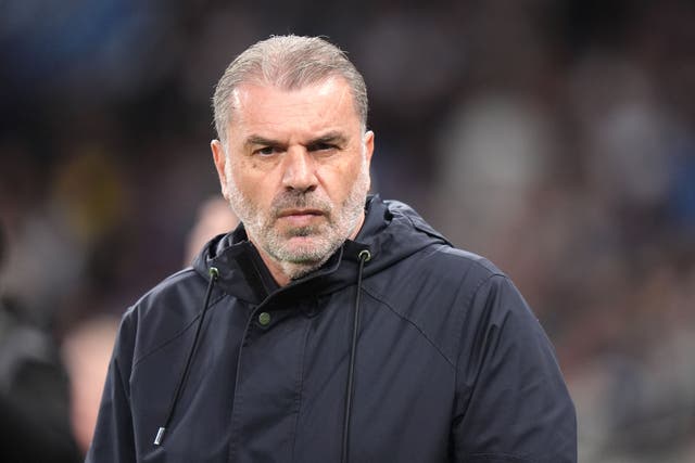 Ange Postecoglou knows winning the Europa League may not be enough to save his job at Tottenham (Bradley Collyer/PA)
