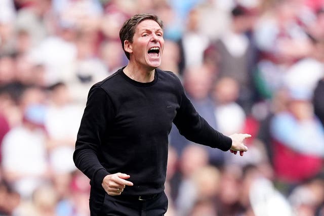 Oliver Glasner’s Crystal Palace are into the FA Cup final (Mike Egerton/PA)