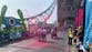London Marathon disrupted as red powder paint thrown by pro-Palestine protesters