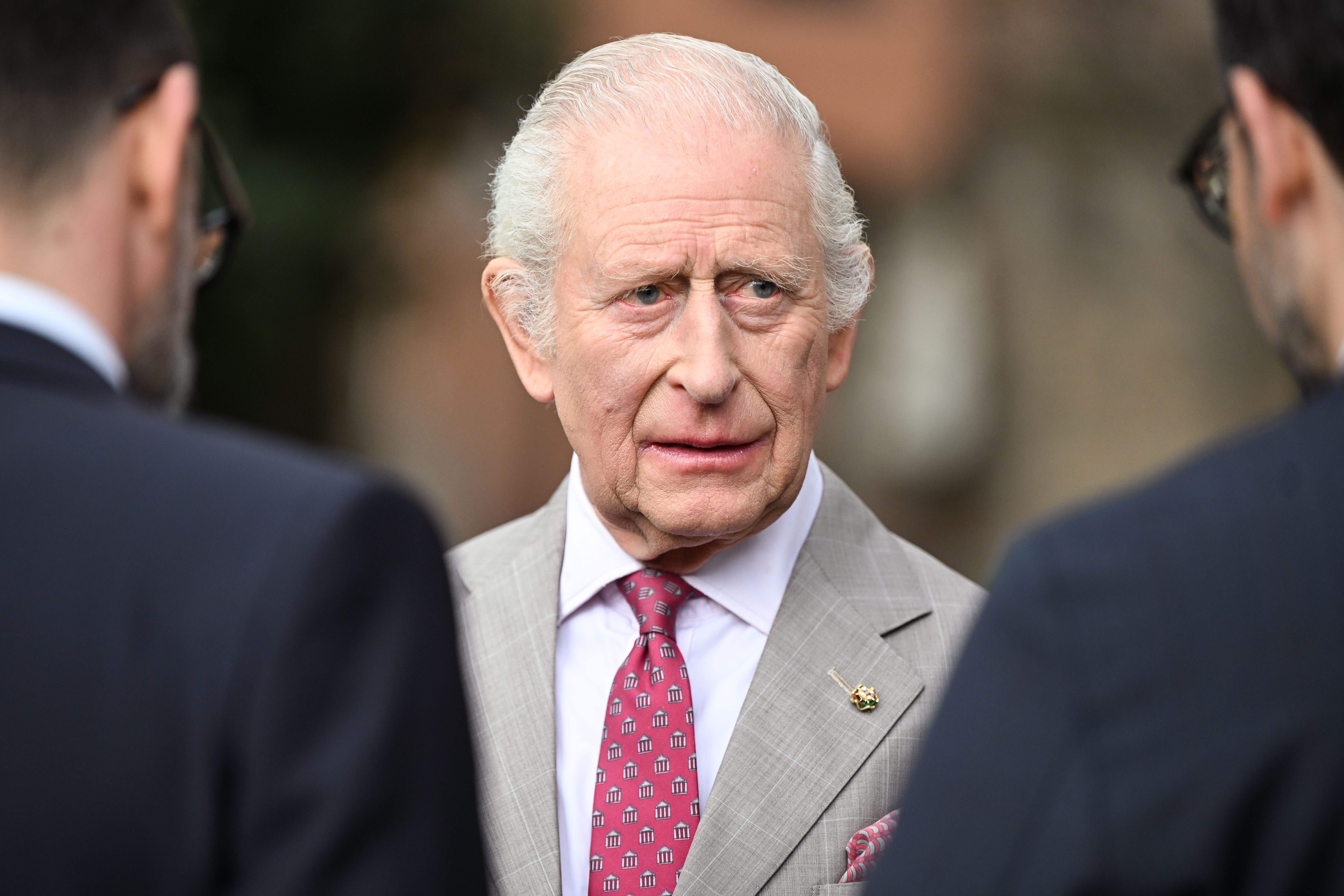 The King said there had been ‘utterly tragic loss of life in Vancouver’ (Victoria Jones/PA)