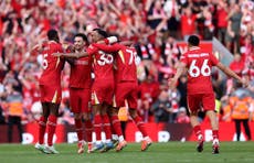 Liverpool vs Tottenham LIVE: Rampant Reds secure Premier League title with five-star display at Anfield